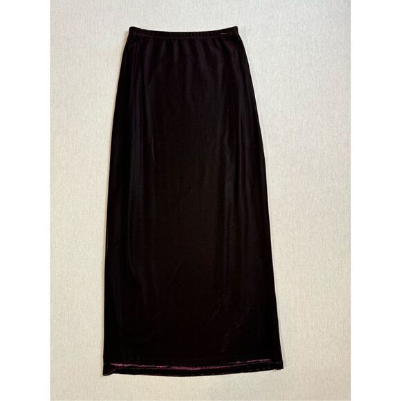 Vintage Whimsagoth Maxi Skirt Black Sheer Pink Witchy Skirt Sz S - Picture 1 of 6